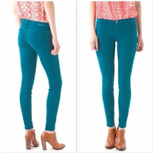 Current Elliot Ankle skinny jeans in blue canteen